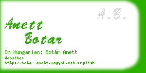 anett botar business card