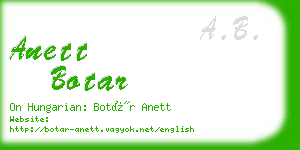 anett botar business card